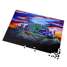 Load image into Gallery viewer, &quot;I was here&quot; New York City Jigsaw Puzzle with Tin – 1000 Pieces – Vibrant Skyline Art