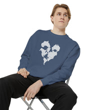 Load image into Gallery viewer, Haiti Map Pattern Unisex Garment-Dyed Sweatshirt