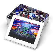 Load image into Gallery viewer, &quot;I was here&quot; New York City Jigsaw Puzzle with Tin – 1000 Pieces – Vibrant Skyline Art