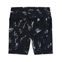Load image into Gallery viewer, Driiviin Black Marble Women&#39;s Workout Shorts