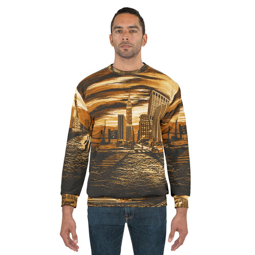 Vintage New York City Unisex Sweatshirt - Urban Skyline Design