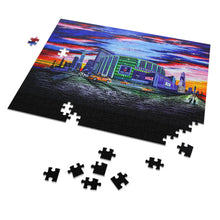 Load image into Gallery viewer, &quot;I was here&quot; New York City Jigsaw Puzzle with Tin – 1000 Pieces – Vibrant Skyline Art
