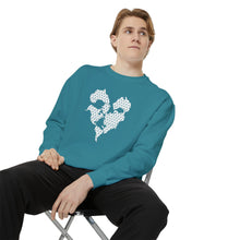 Load image into Gallery viewer, Haiti Map Pattern Unisex Garment-Dyed Sweatshirt
