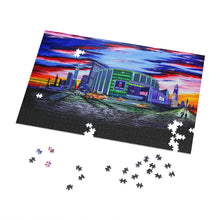 Load image into Gallery viewer, &quot;I was here&quot; New York City Jigsaw Puzzle with Tin – 1000 Pieces – Vibrant Skyline Art