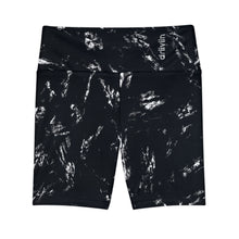 Load image into Gallery viewer, Driiviin Black Marble Women&#39;s Workout Shorts