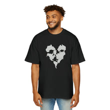 Load image into Gallery viewer, Haiti Map Pattern Men&#39;s Heavy Oversized Tee