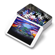 Load image into Gallery viewer, &quot;I was here&quot; New York City Jigsaw Puzzle with Tin – 1000 Pieces – Vibrant Skyline Art