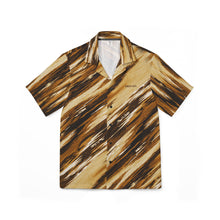 Load image into Gallery viewer, Men's Brown Brushstroke Hawaiian Shirt
