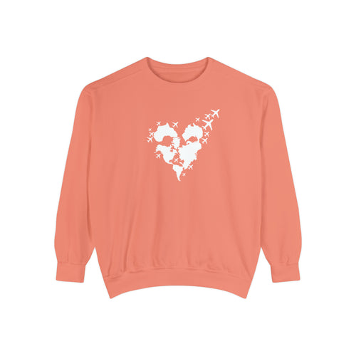 Airplane Mode Driiviin Unisex Garment-Dyed Sweatshirt