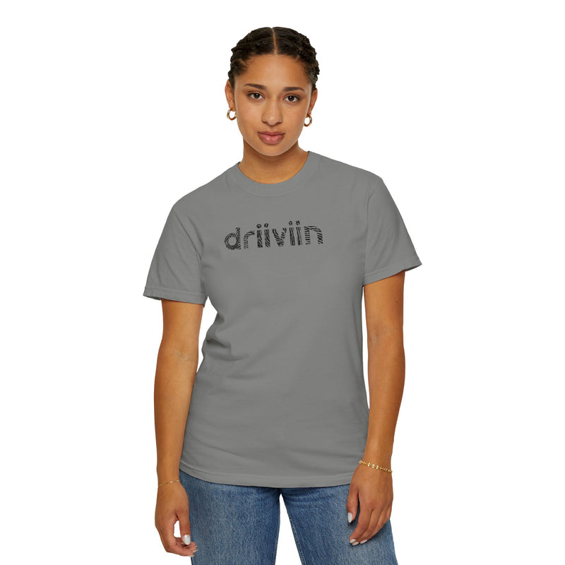 Driiviin Unisex Garment-Dyed T-shirt, Casual Wear, Trendy Tee, Gift for Him/Her, Streetwear Essential, Summer Style