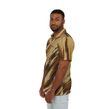Load image into Gallery viewer, Men's Brown Brushstroke Hawaiian Shirt