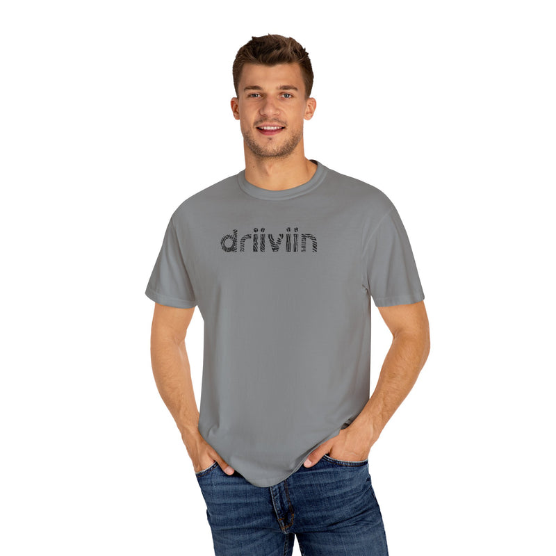 Driiviin Unisex Garment-Dyed T-shirt, Casual Wear, Trendy Tee, Gift for Him/Her, Streetwear Essential, Summer Style