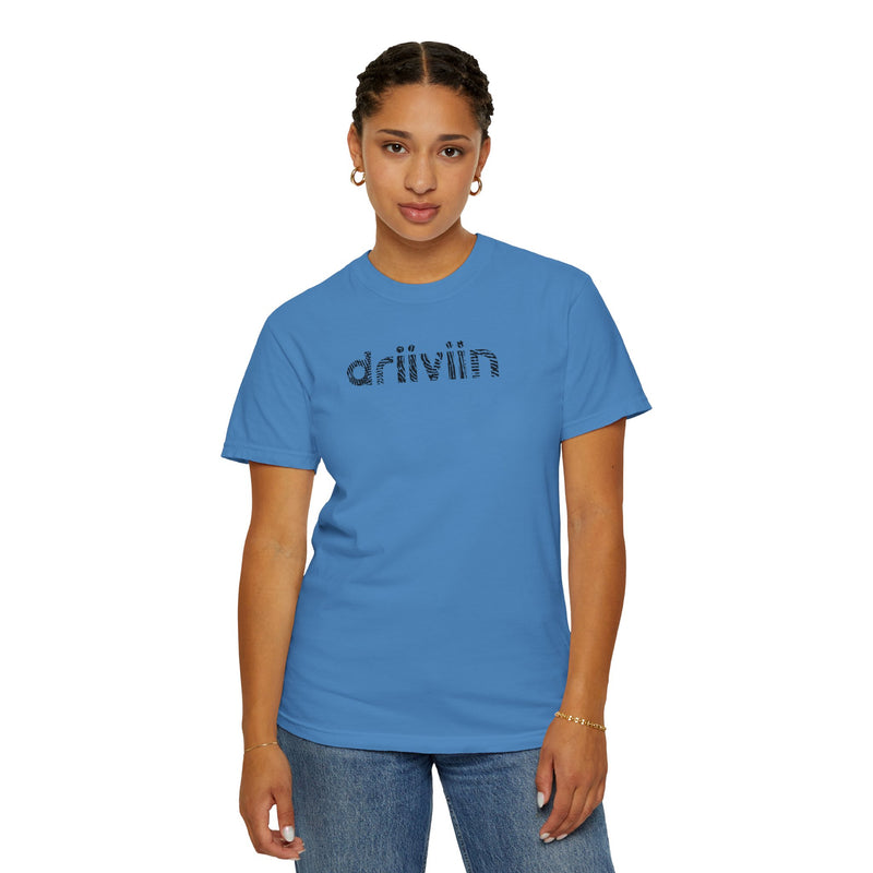 Driiviin Unisex Garment-Dyed T-shirt, Casual Wear, Trendy Tee, Gift for Him/Her, Streetwear Essential, Summer Style