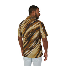 Load image into Gallery viewer, Men's Brown Brushstroke Hawaiian Shirt