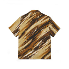 Load image into Gallery viewer, Men's Brown Brushstroke Hawaiian Shirt