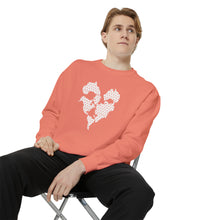 Load image into Gallery viewer, Haiti Map Pattern Unisex Garment-Dyed Sweatshirt