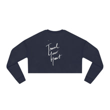 Load image into Gallery viewer, Travel Your Heart DRIIVIIN Women&#39;s Cropped Sweatshirt