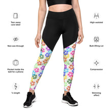 Load image into Gallery viewer, Driiviin Flowers Sports Leggings