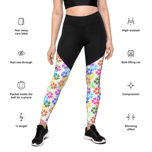 Driiviin Flowers Sports Leggings