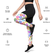 Load image into Gallery viewer, Driiviin Flowers Sports Leggings