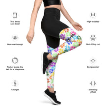 Load image into Gallery viewer, Driiviin Flowers Sports Leggings